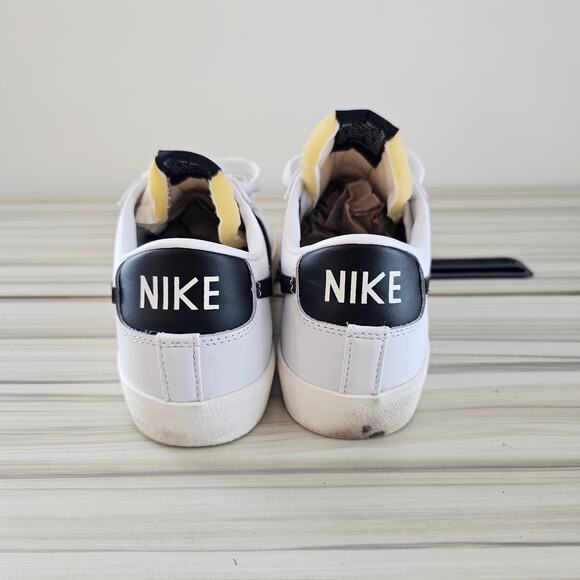 Nike White Leather Blazer Low '77 Vintage Men's Shoes Sneakers Size 7.5 - Picture 6 of 10